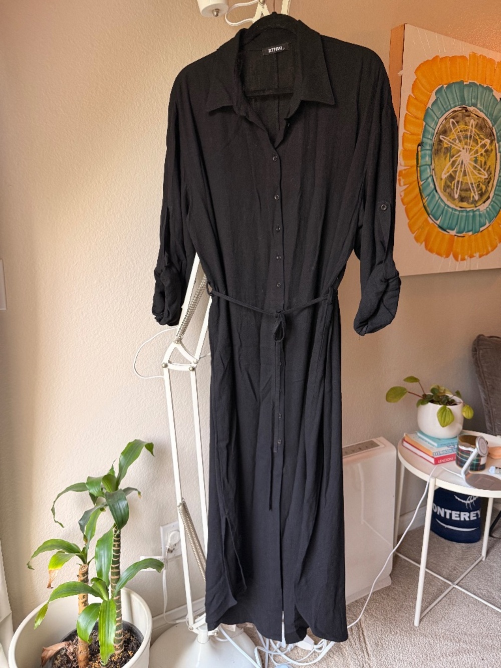 BTFBM Women 2023 Casual Long Sleeve Maxi Dress - Size XL